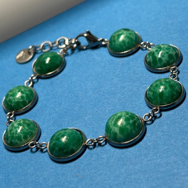 Bracciale Sphere stone malachite